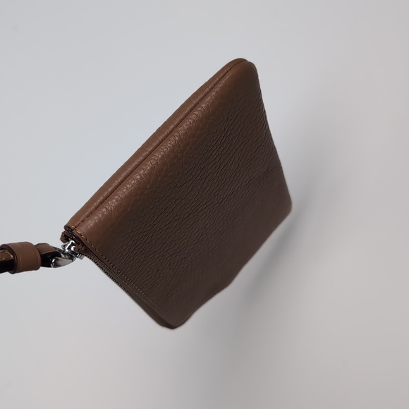 Coach CR393 Corner Zip Wristlet With Varsity Silver/Light Saddle - Picture 9 of 12